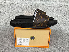 Louis Vuitton Waterfront Monogram Slides (Brown/Black)