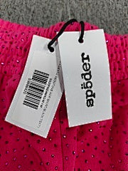 Sp5der “Web Mesh Shorts” (Pink/Black)