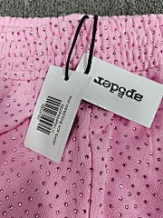 Sp5der “Web Mesh Shorts” (Light Pink/White)