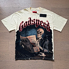 Godspeed “Newspaper Skeleton” Tee
