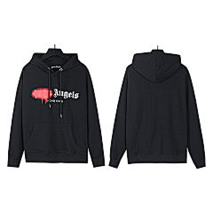 Palm Angels Drip Logo Hoodie – Red Splash