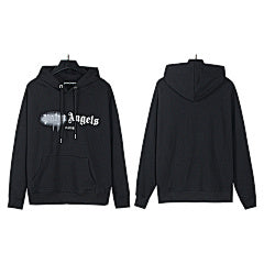 Palm Angels Drip Logo Hoodie – White Splash