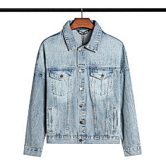 Palm Angels “Logo Denim Jacket” (Light Blue Wash)