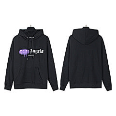 Palm Angels Drip Logo Hoodie – Purple Splash