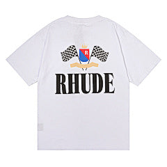 Rhude “Racing Flags” T-Shirt (White)