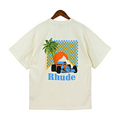 Rhude “Palm Tree Sunset” T-Shirt (BIEGE)