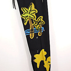 Palm Angels “Spray Palm Tree” Sweatpants (Black)