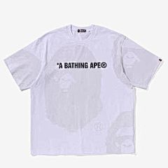 BAPE Oversized Shadow Ape Head Tee – WHITE EDITION