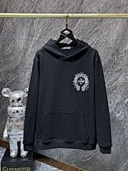 Chrome Hearts – Black Floral Heart Hoodie