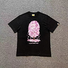 BAPE – Black Floral Ape Head Tee