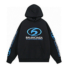Balenciaga Athletic Sports Hoodie – Black/Blue