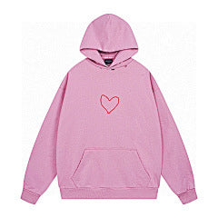 Ami Paris Heart Logo Hoodie – Pink