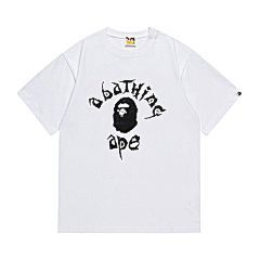 BAPE – White Graffiti Ape Head Tee