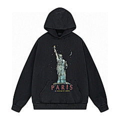 Balenciaga Paris Liberty Hoodie – Washed Black