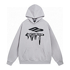 Balenciaga Liquid Logo Hoodie – White