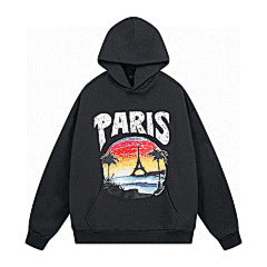 Balenciaga Paris Sunset Hoodie – Black