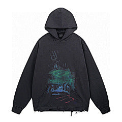 Balenciaga Abstract Painting Hoodie – Black