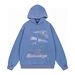Balenciaga Eiffel Tower Hoodie – Blue