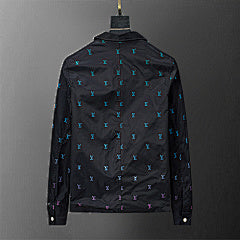 Louis Vuitton Monogram Windbreaker Jacket (Black Multicolor LV Print)