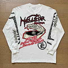 Hellstar – White “Hellstar Records” Long Sleeve Tee