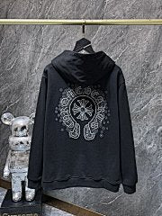 Chrome Hearts – Black Floral Heart Hoodie
