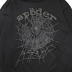 Sp5der “Web Logo” Hoodie (Black Reflective)