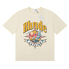 Rhude “Sailing Team” T-Shirt (Cream)