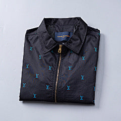 Louis Vuitton Monogram Windbreaker Jacket (Black Multicolor LV Print)