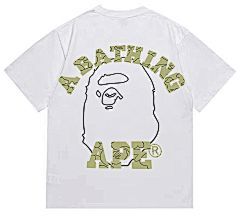 BAPE Outline Ape Head Tee (White)