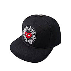Chrome Hearts – Black Red Heart Circle Cap