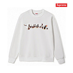 Supreme “Fire Logo” Crewneck (WHITE)