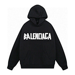 Balenciaga Block Logo Hoodie – Black