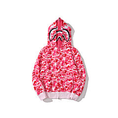 BAPE Shark Hoodie in Pink Camo