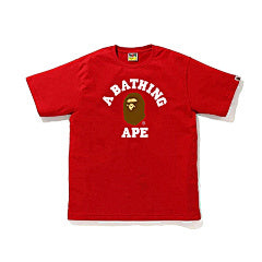 BAPE College Logo Tee – RED