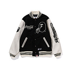 BAPE x Coca-Cola Varsity Jacket – Classic Collaboration Edition (BLACK)