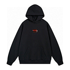Balenciaga Red Label Logo Hoodie – Black