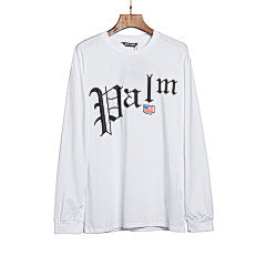 Palm Angels “Palm USA” Long Sleeve T-Shirt (WHITE)