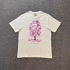 BAPE – White Floral Ape Head Tee