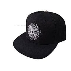 Chrome Hearts – Black Flower Embroidery Cap