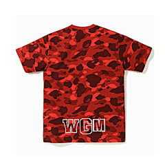BAPE Shark Tee in Red Camo