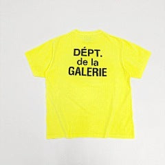 Gallery Dept. “Dépt. de la Galerie” T-shirt in Neon Yellow