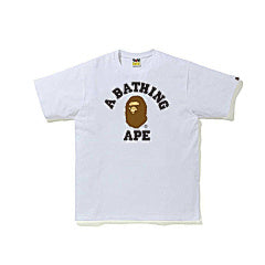 BAPE College Logo Tee – WHITE
