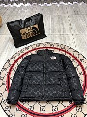The North Face x Gucci – Black GG Monogram Puffer Jacket