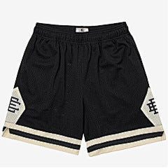 Eric Emanuel – Black Panel Mesh Shorts