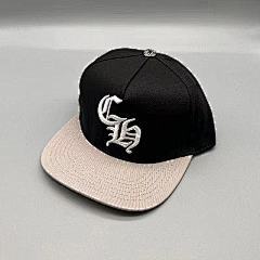 Chrome Hearts – Black & Beige “CH” Logo Cap