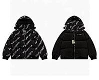 Balenciaga All-Over Logo Down Jacket