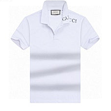 Gucci Embroidered Collar Polo – White