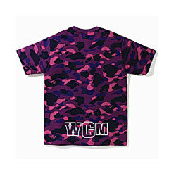 BAPE Shark Tee in purple camo