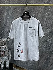 Chrome Hearts – Grey Star Patch Pocket Tee