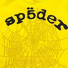 Sp5der “Web Hoodie” (Yellow/Black)